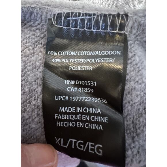 Disney Nightmare Before Christmas Gray Graphic Pullover Hoodie Sweatshirt XL New - Picture 6 of 9